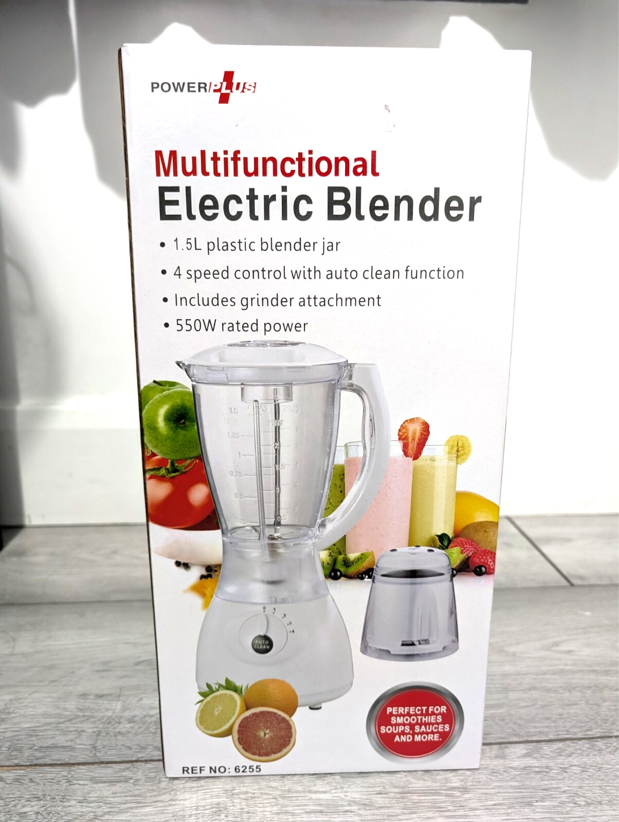 POWER PLUS - MULTIFUNCTIONAL ELECTRIC BLENDER 1.5L 550W