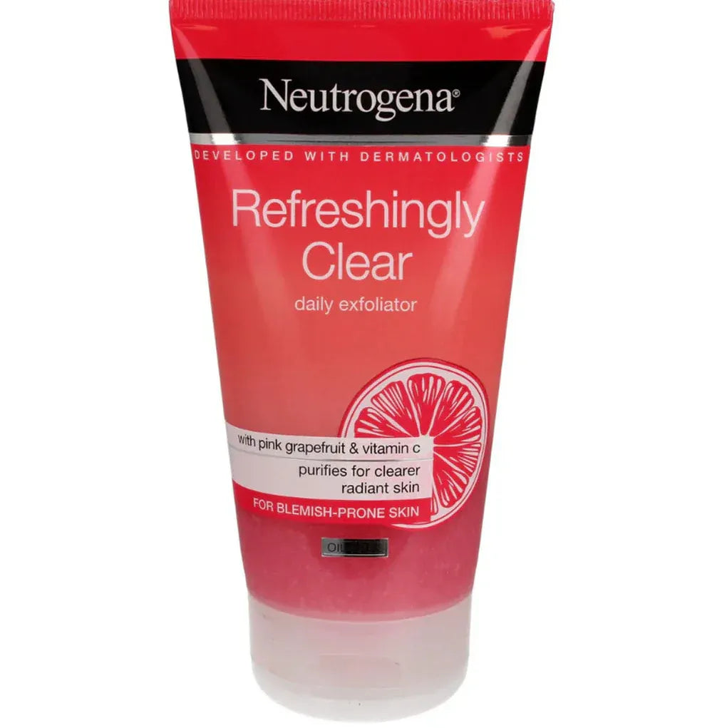 Neutrogena Refreshingly Clear Daily Exfoliator with Pink Grapefruit & Vitamin C – 150ml