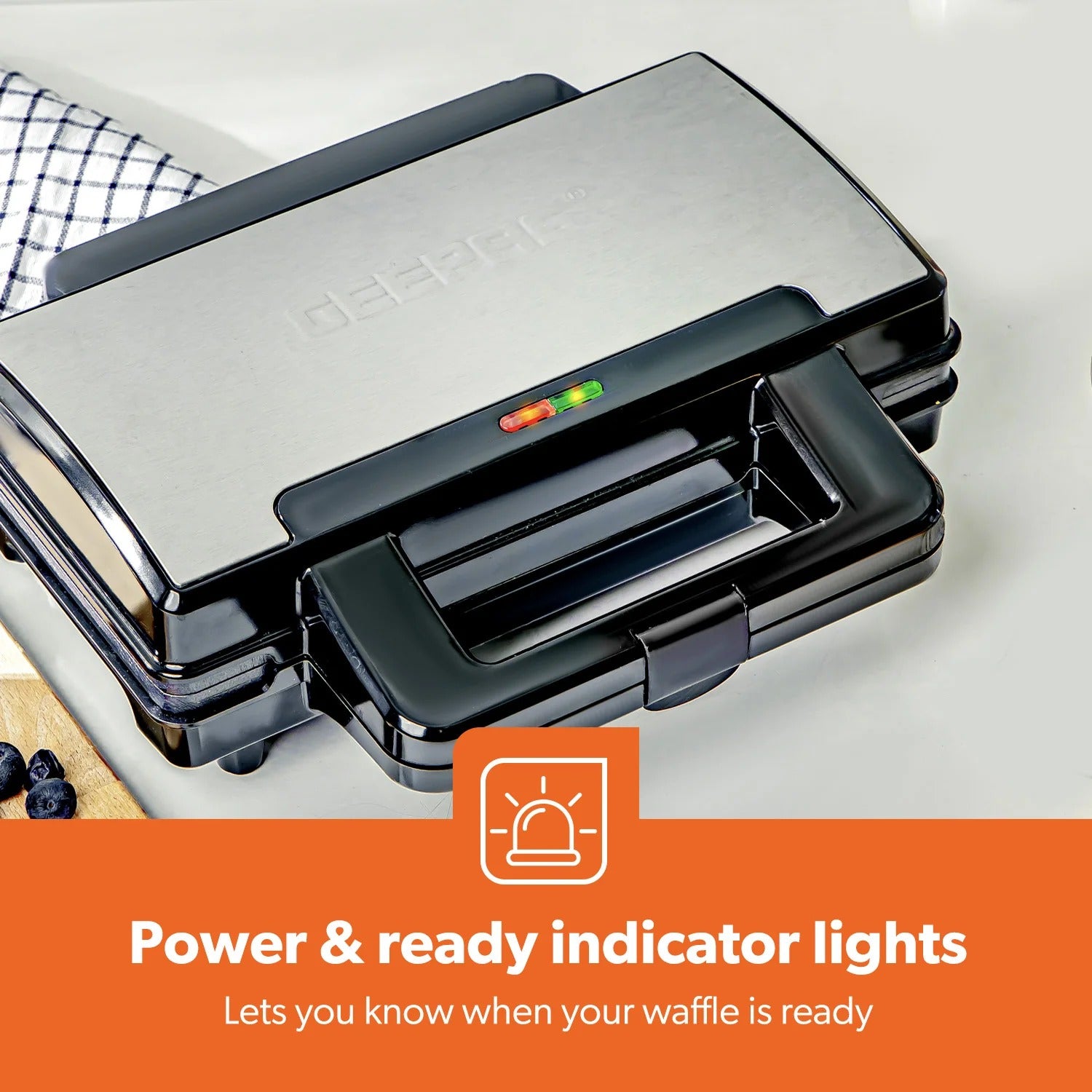 GWM36545 - Two Slice Non-Stick American Waffle Maker