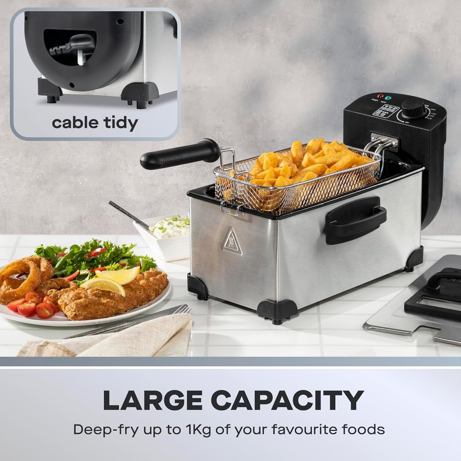 SDA1550GE - Daewoo 3L Deep Fat Fryer