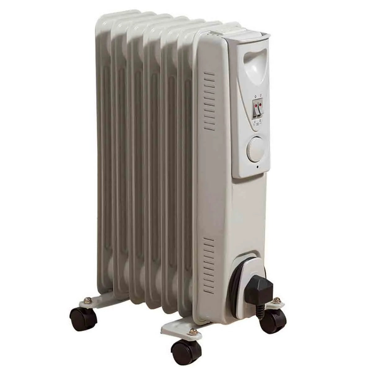 Fine Elements 1500w 7 Fin Oil Heater White