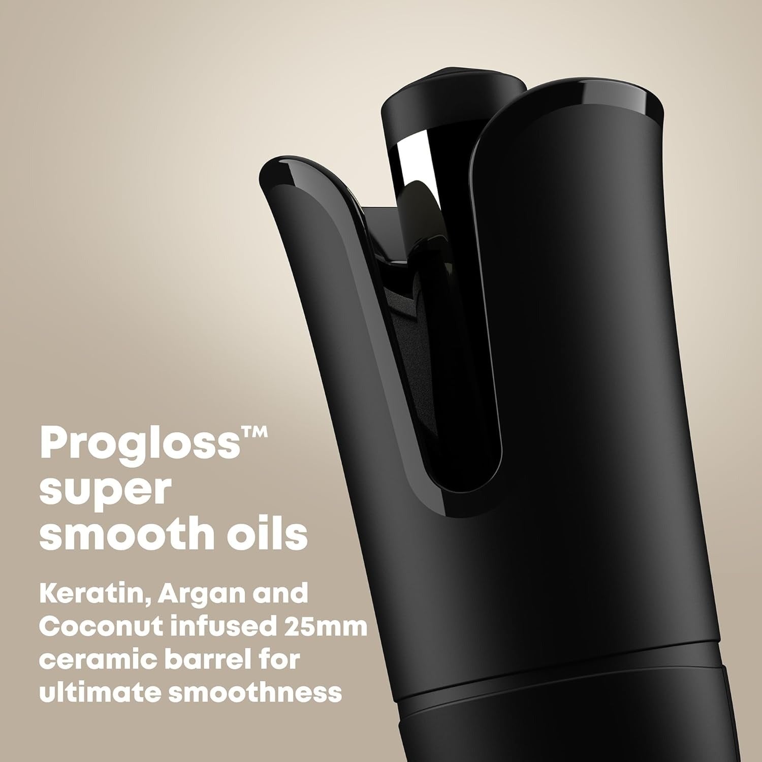 REVAMP Hollywood Curl Auto-Rotate Ceramic Hair Curler - Ceramic, Ionic Barrel, Tangle Free Waver, Curling Iron Tong for Tight Curls, Beach Waves - Rotating Styler, Wavy Hair Curler