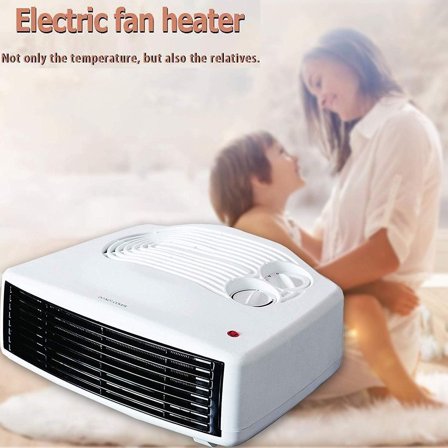 Status 3000W Flat White Fan Heater