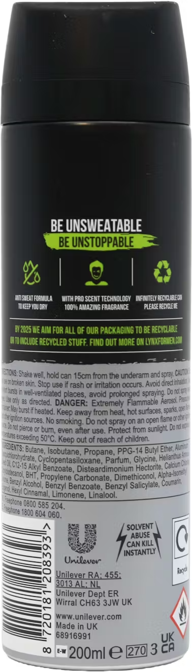 Lynx Epic Fresh Anti Perspirant 200ml