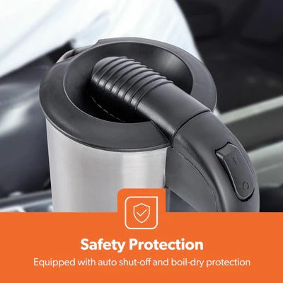 GK38041 - 12V Stainless Steel Portable Car and Truck Kettle 500ml