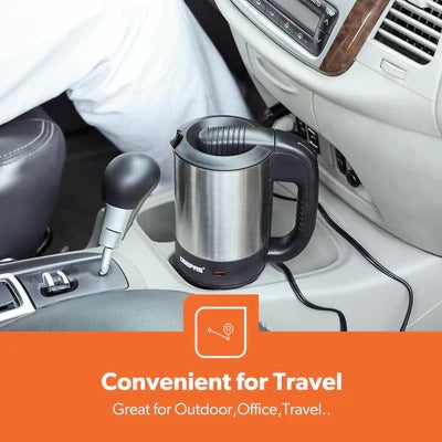 GK38041 - 12V Stainless Steel Portable Car and Truck Kettle 500ml