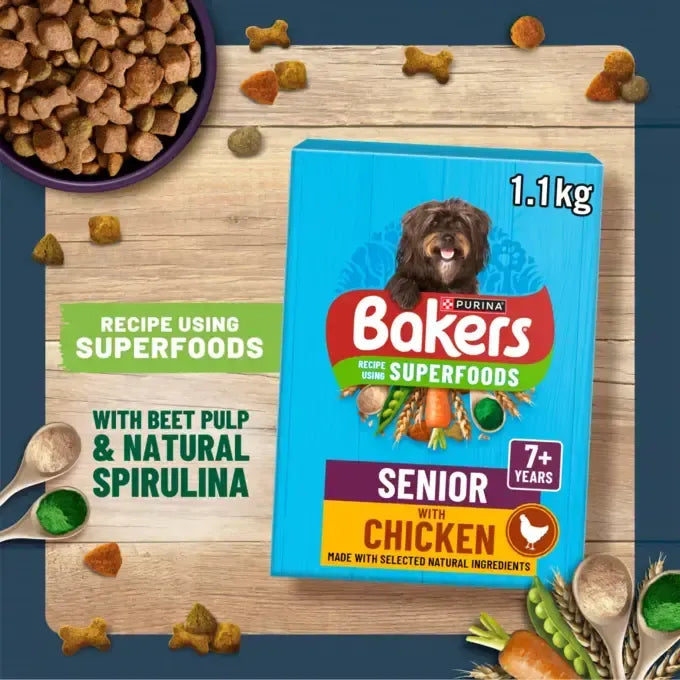 BAKERS Senior Chicken with Vegetables Dry Dog Food