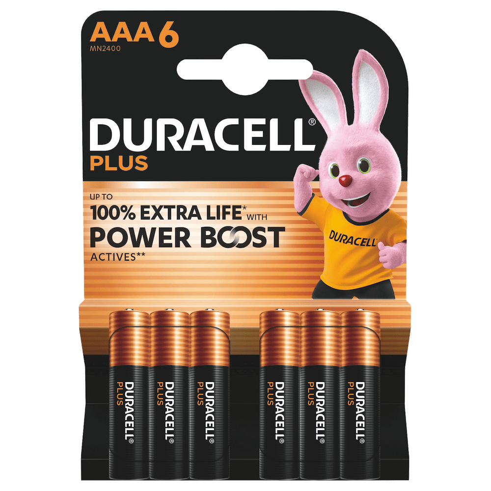 Duracell Plus AAA Alkaline Batteries