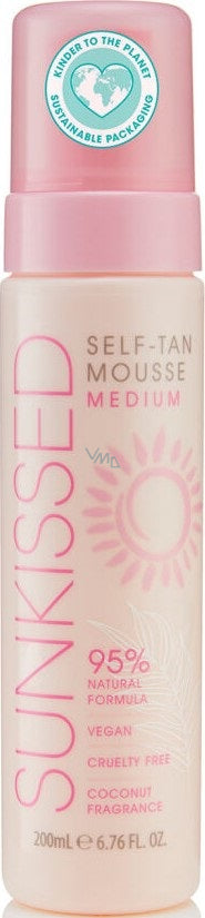 Sunkissed Self Tan Mousse Medium 200ml